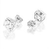 9ct White Gold Cubic Zirconia Stud Earrings - 7mm - G27118 Alternative Image