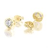 9ct Gold Cubic Zirconia Stud Earrings - 4mm - G27129 Alternative Image