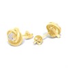 9ct Gold Knot Cubic Zirconia Stud Earrings - G3022 Alternative Image