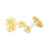 9ct Gold Daisy CZ Stud Earrings - G3202 Alternative Image