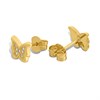 9ct Gold Cubic Zirconia Butterfly Stud Earrings - G32112 Alternative Image