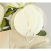 9ct White Gold Tube Hoop Earrings - 24mm - G41135 Alternative Image