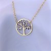 9ct Gold Two Colour Life Tree 7.5in Bracelet - G64121 Alternative Image