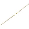 9ct Gold Two Colour Crossover Bracelet - 7.5in - G6476 Alternative Image
