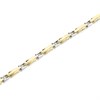9ct Two Colour Gold Bracelet - 7.5in - G6492 Alternative Image