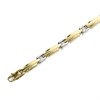 9ct Two Colour Gold Bracelet - 7.5in - G6492 Alternative Image