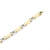9ct Two Colour Gold Bracelet - 7.5in - G6492 Alternative Image