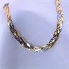 9ct Two Colour Gold Plaited Herringbone Bracelet - 7.5in - G8015 Alternative Image