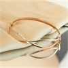 9ct Rose and White Bar Bangle - G8464 Alternative Image