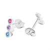 Sif Jakobs Silver Sardinien Tre Piccolo Multi CZ Earrings - J02127 Alternative Image