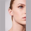 Sif Jakobs Silver Ferrara Twist Hoop Earrings - J02229 Alternative Image
