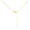 Hot Diamonds Gold 18ct Gold Plated Onyx Heart Necklace - J0322 Alternative Image