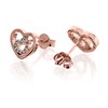 Hot Diamonds DE549 Rose Gold Plated Silver Diamond And White Topaz Stud Earrings - J0418 Alternative Image
