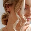 Hot Diamonds DE549 Rose Gold Plated Silver Diamond And White Topaz Stud Earrings - J0418 Alternative Image