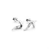 Hot Diamonds DE488 Silver Diamond Twist Stud Earrings - J0437 Alternative Image