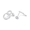 Hot Diamonds Silver Striking Interlocking Earrings - J0463 Alternative Image