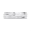 Cobalt Diagonal Double Line 6mm Band Ring - J1203 Alternative Image