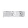 Cobalt Diagonal Pattern 7mm Band Ring - J1204 Alternative Image