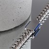 Stainless Steel Curb Lapis ID Bracelet - J1810 Alternative Image