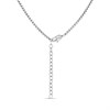 Stainless Steel Black CZ ID Necklace - J1814 Alternative Image