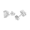 Diamonfire Diamond Shaped Zirconia Studs E6057 - J3144 Alternative Image