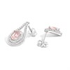 Diamonfire Teardrop Pink Zirconia Stud Earrings E6297 - J3150 Alternative Image