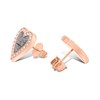 Guess UBE03237RHRG Rose Tone Heart Stud Earrings - J42341 Alternative Image