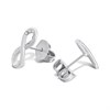 GUESS JUBE03262JWRHT/U Silver Tone Crystal Infinity Stud Earrings - J42355 Alternative Image