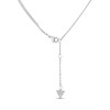 GUESS JUBN05223JWRHT/U Silver Tone Crystal Double Strand Necklace - J42363 Alternative Image