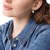 Fossil JF04021710 Gold Tone Flower Drop Earrings - J49308 Alternative Image