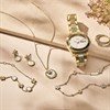 Fossil JF04021710 Gold Tone Flower Drop Earrings - J49308 Alternative Image