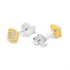 Fossil JF04532710 Heritage Crest Gold Tone Stud Earrings - J49346 Alternative Image