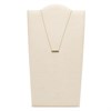 Fossil JF03867710 Gold Tone Stone Set Bar Necklace - J49399 Alternative Image