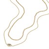 Fossil JF04792710 Gold Tone Stone Set Double Row Evil Eye Necklace - J49406 Alternative Image