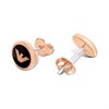 Emporio Armani EGS2534221 Rose Tone Logo Earrings - J6917 Alternative Image