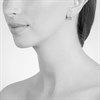 Cachet London Silver Tone Cushion Earrings - J74154 Alternative Image