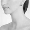 Cachet London Silver Tone Blue Halo Stud Earrings - J74161 Alternative Image