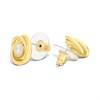 Cachet London Gold Tone CZ Knot Stud Earrings - J74222 Alternative Image