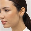Radley RYJ1533S Silver Tone Stone Set Open Heart Stud Earrings - J81159 Alternative Image