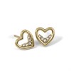 Radley RYJ1534S 18ct Gold Plated Stone Set Open Heart Stud Earrings - J81160 Alternative Image