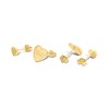 Radley RYJ1234S 18ct Gold Plated Heart Stud Earrings Set - J81168 Alternative Image