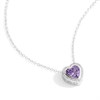 Radley RYJ2475-SET Silver Purple CZ Heart Stud Earrings And Pendant Set - J81178 Alternative Image