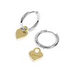 Radley RYJ1575S 18ct Gold Plated And Silver Tone Hoop Heart Earrings - J81932 Alternative Image