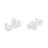 Little Star Silver Heart Stud Earrings - J83139 Alternative Image