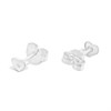 Little Star Silver Diamond Heart Stud Earrings - J83143 Alternative Image