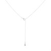 Little Star Silver Freshwater Pearl Cross Necklace - J83170 Alternative Image