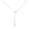 Little Star Silver Baby Feet Disc Necklace - J83171 Alternative Image