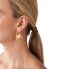 Michael Kors MKJ7786710 14ct Gold Plated Statement Logo Hoops - J94148 Alternative Image