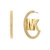Michael Kors MKJ7786710 14ct Gold Plated Statement Logo Hoops - J94148 Alternative Image