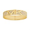 Michael Kors MKJ8065710 14ct Gold Plated Faceted Pavé Bangle - J94150 Alternative Image